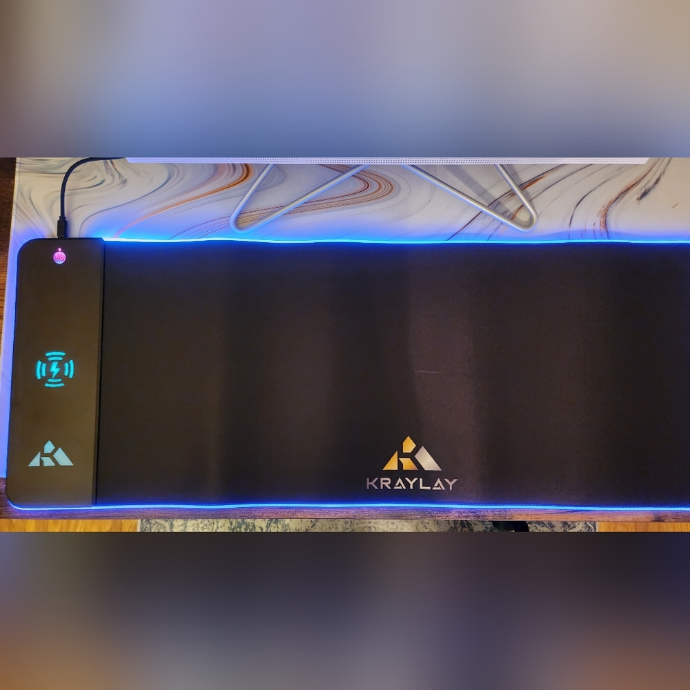 NIB RGB Deskpad w/ Wireless Charger